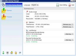 Click to download the ICS Online Remote Backup Manager Application