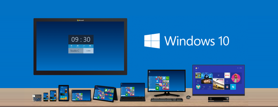 Windows devices under Windows 10 logo