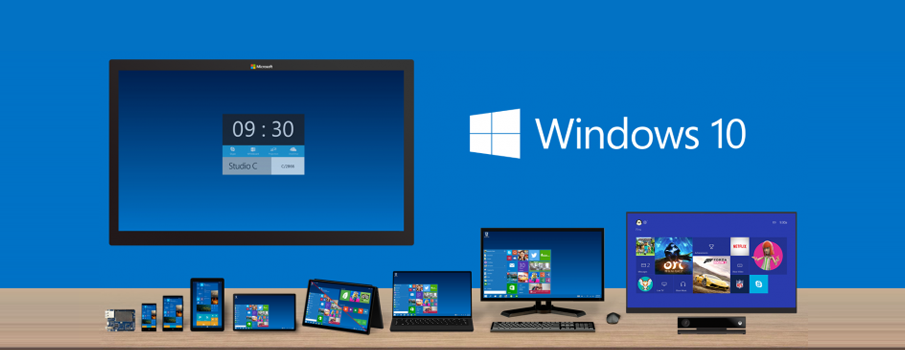 Windows devices under Windows 10 logo 