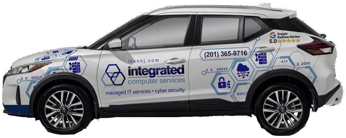 ICS branded fleet vehicle serving New Jersey businesses