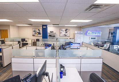 ICS workstations and cubicle area