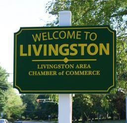 Livingston, NJ township sign - IT consulting for Livingston businesses